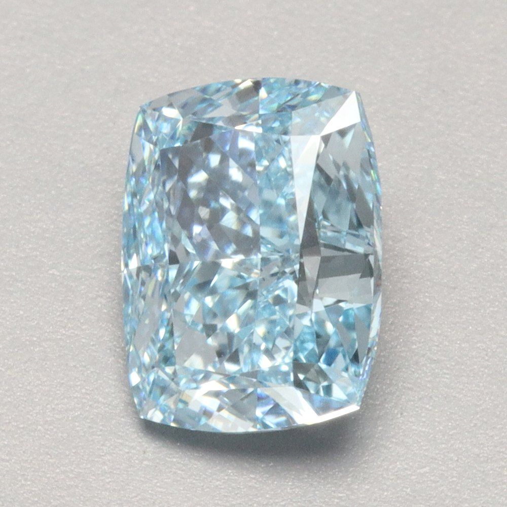 1.33 CT Fancy Vivid Blue CUSHION MODIFIED
