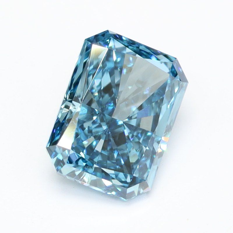 0.58 CT Fancy Vivid Blue RADIANT