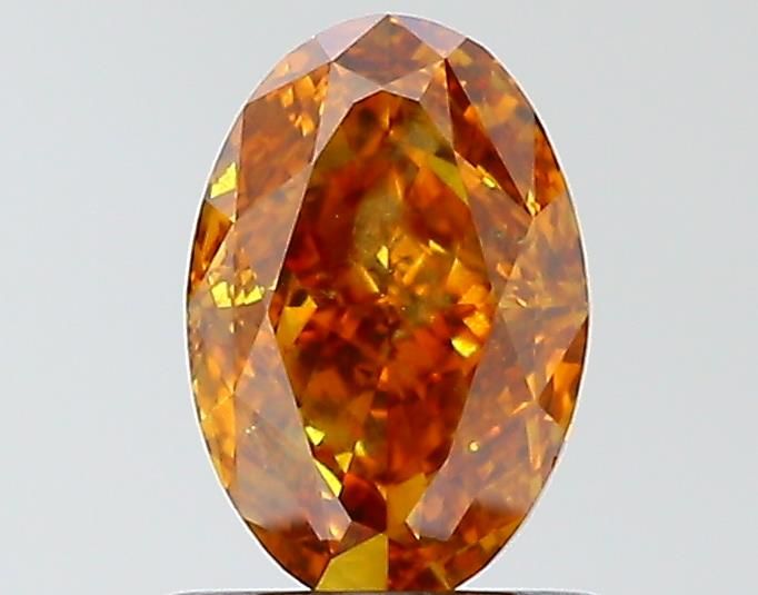 Diament 1.01 ct Fancy Deep Brownish Yellowish Orange/I1