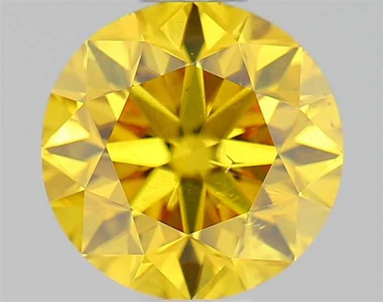 Diament 0.5 ct Fancy Vivid Orangey Yellow/SI2