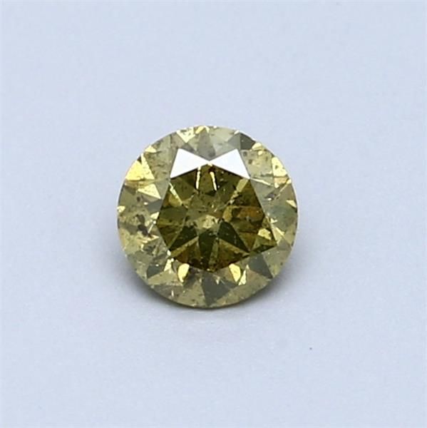 Diament 0.35 ct Fancy Intense Green Yellow/I1