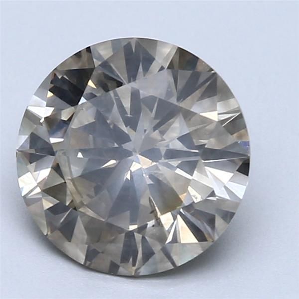 Diament 2.69 ct Fancy Deep Grayish Yellow/SI1