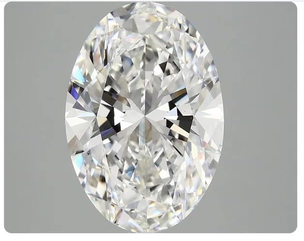 3.80 ct. oval Lab Grown Diamond front image