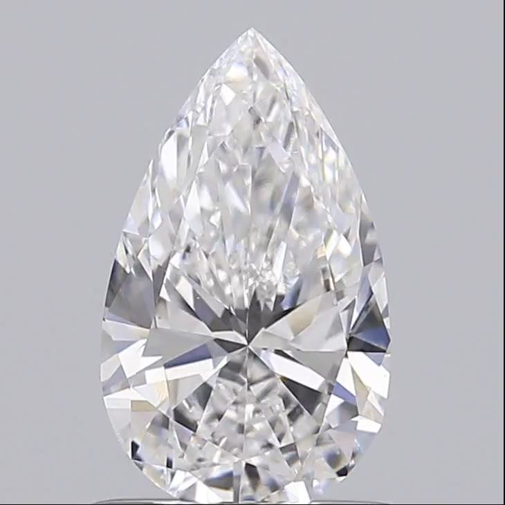 0.73 ct lab-grown Pear Diamond