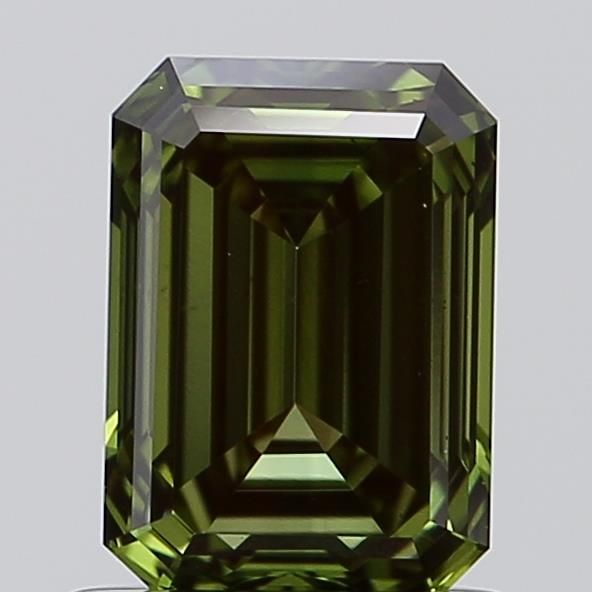 0.96 CT Fancy Vivid Green EMERALD