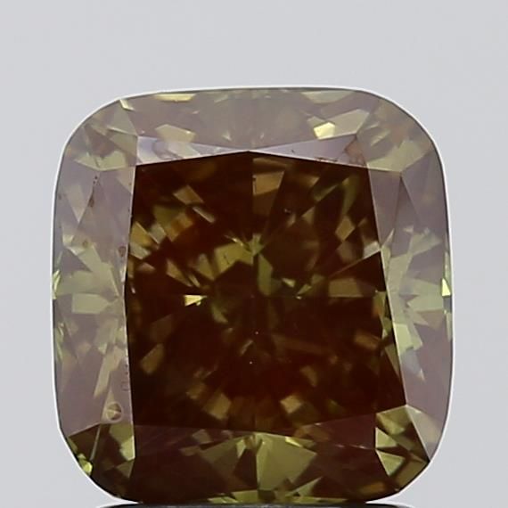 2.0 CT Fancy Deep Green CUSHION MODIFIED