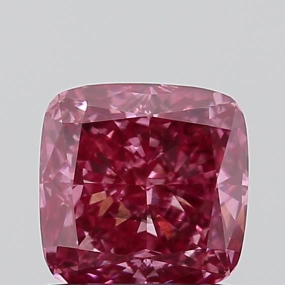 1.05 CT Fancy Vivid Pink CUSHION MODIFIED