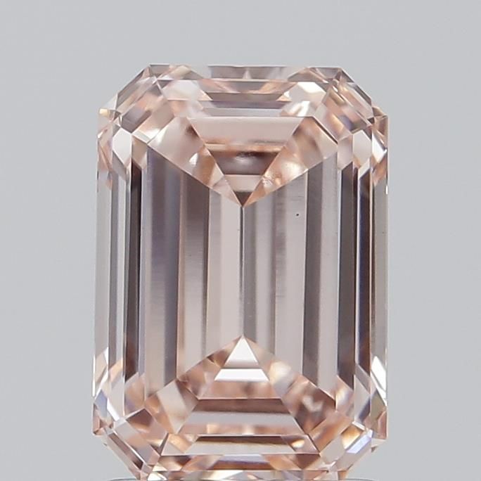 1.59 CT Fancy Orangey Pink EMERALD
