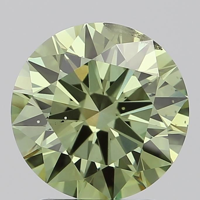 2.01 CT Fancy Vivid Green ROUND