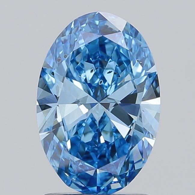 1.5 CT Fancy Vivid Blue OVAL