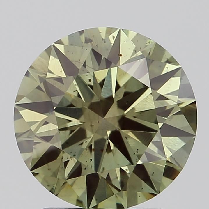 1.88 CT Fancy Vivid Green ROUND