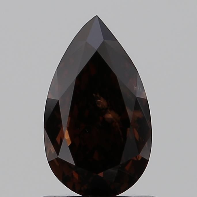1.01 CT Fancy Deep Brown PEAR