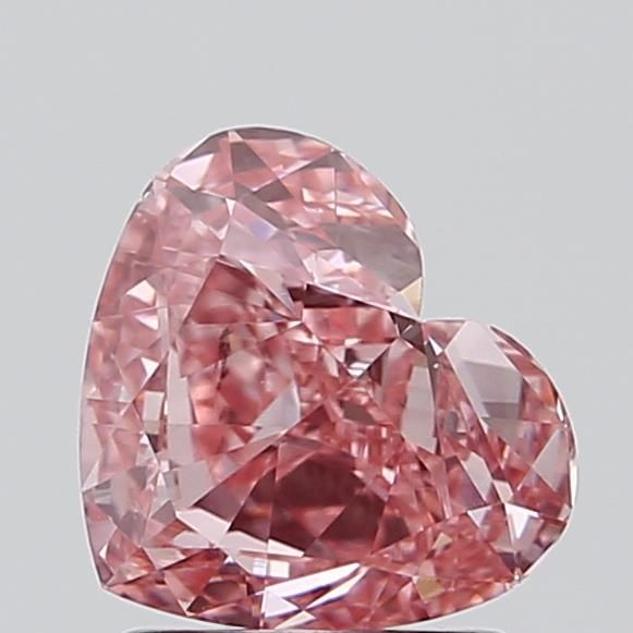 1.35 CT Fancy Vivid Pink HEART