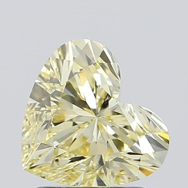 1.46 CT Fancy Light Yellow HEART