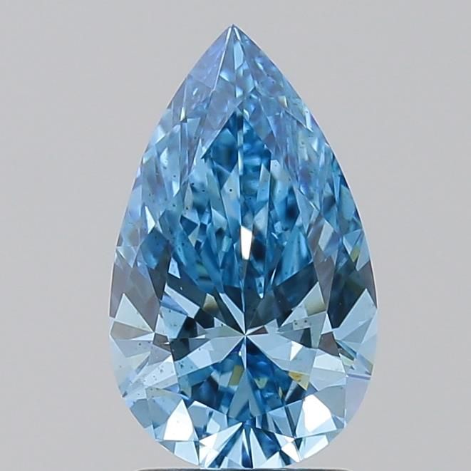 1.71 CT Fancy Vivid Blue PEAR