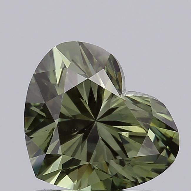 1.07 CT Fancy Deep Green HEART