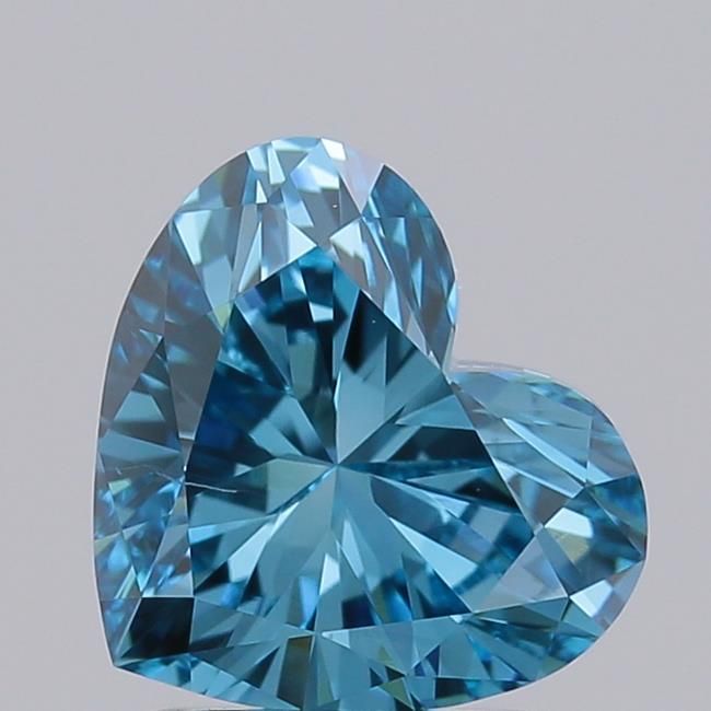 1.47 CT Fancy Vivid Blue HEART