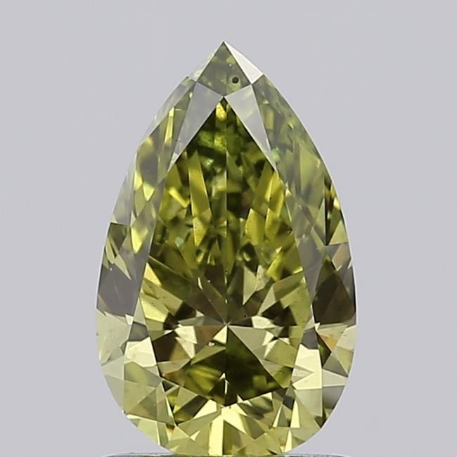 1.02 CT Fancy Vivid Green PEAR