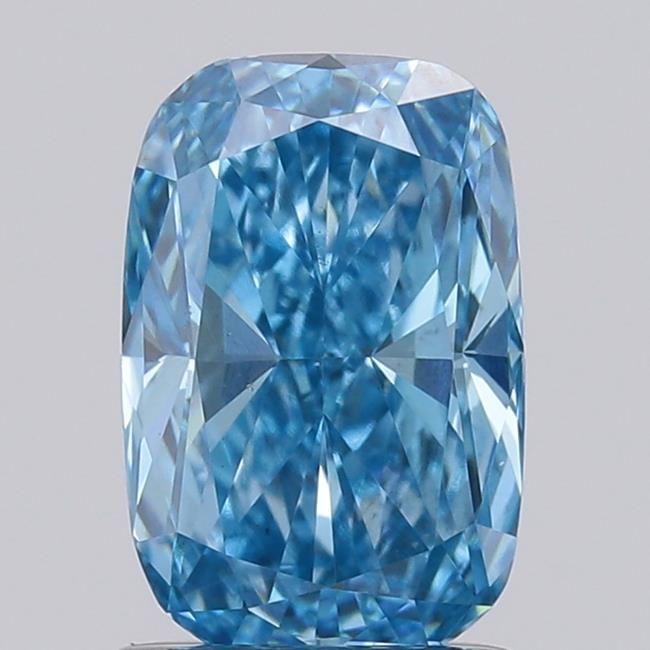 1.25 CT Fancy Vivid Blue CUSHION MODIFIED