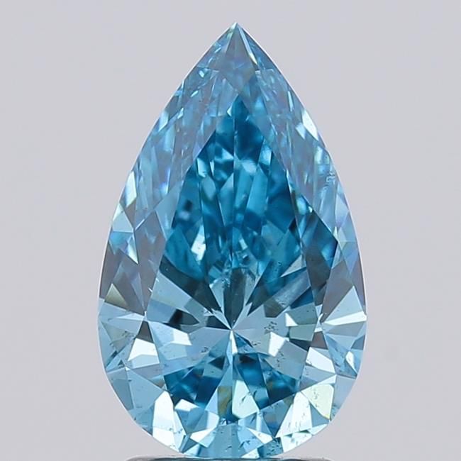 2.06 CT Fancy Vivid Blue PEAR