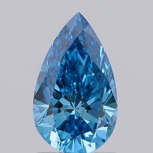 0.93 CT Fancy Vivid Blue PEAR