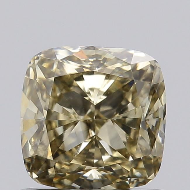 0.81 CT Fancy Light Yellow CUSHION MODIFIED