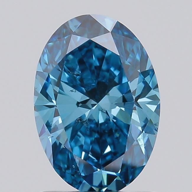 1.06 CT Fancy Vivid Blue OVAL