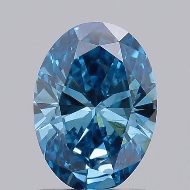0.99 CT Fancy Vivid Blue OVAL