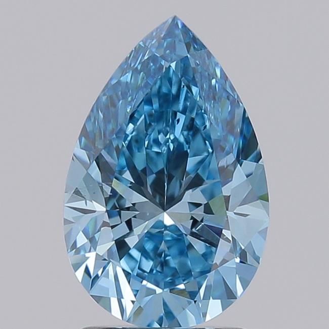 1.78 CT Fancy Vivid Blue PEAR