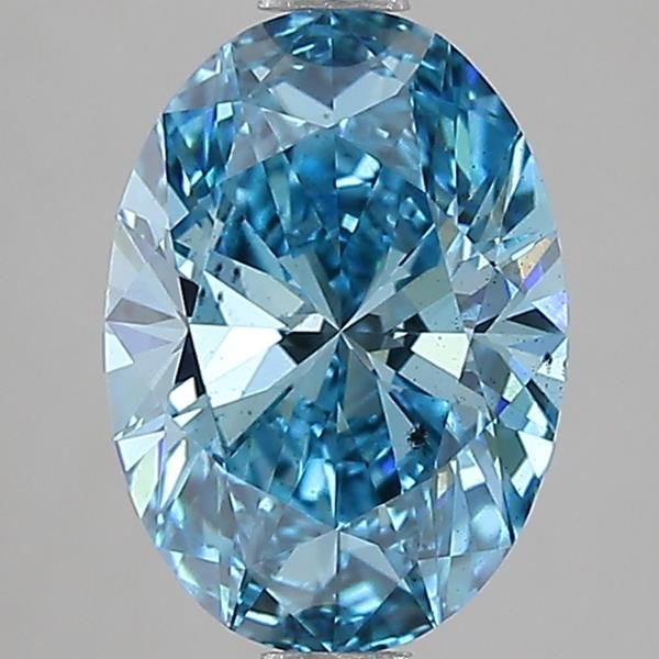 2.02 CT Fancy Vivid Blue OVAL