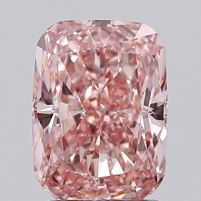 2.08 CT Fancy Vivid Pink CUSHION MODIFIED