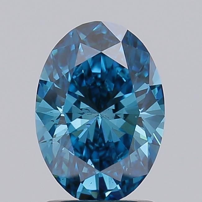 1.51 CT Fancy Vivid Blue OVAL