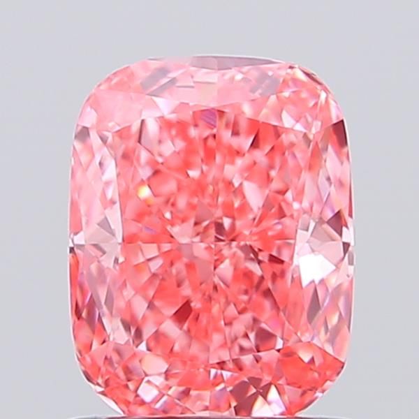 1.0 CT Fancy Vivid Pink CUSHION MODIFIED