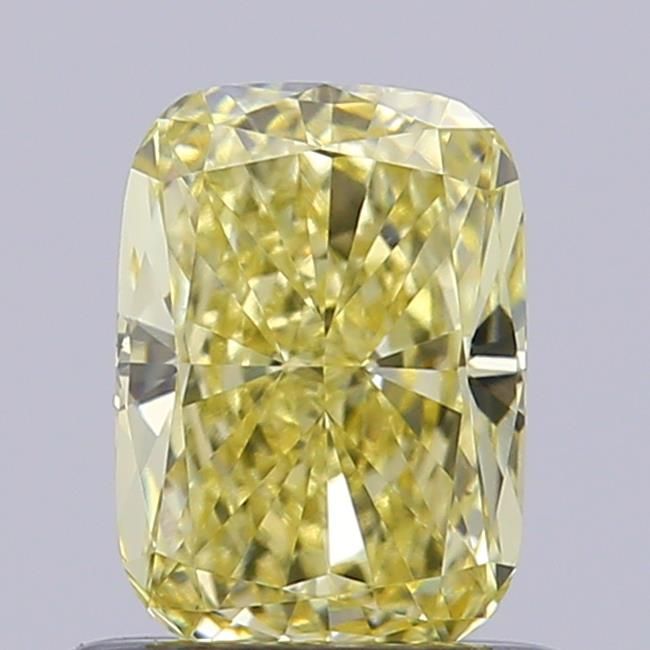 0.75 CT Fancy Yellow CUSHION MODIFIED