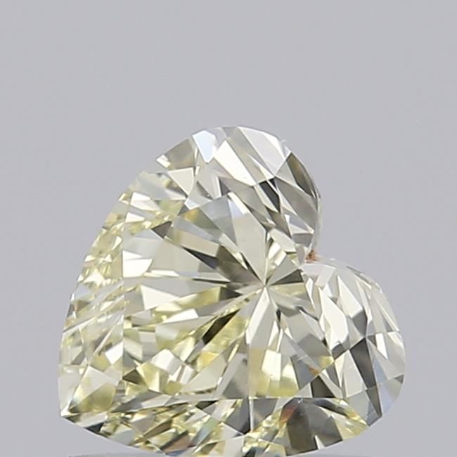 0.59 CT Fancy Light Yellow HEART