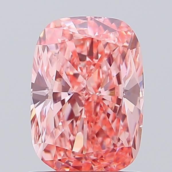 1.03 CT Fancy Vivid Pink CUSHION MODIFIED