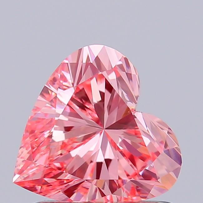 1.0 CT Fancy Vivid Pink HEART