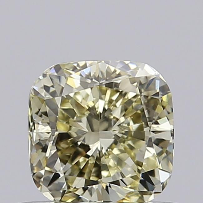 0.57 CT Fancy Light Yellow CUSHION MODIFIED