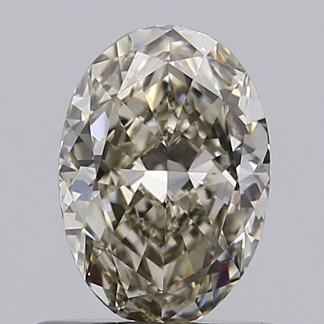 0.6 CT Very Light Gray Yellow OVAL