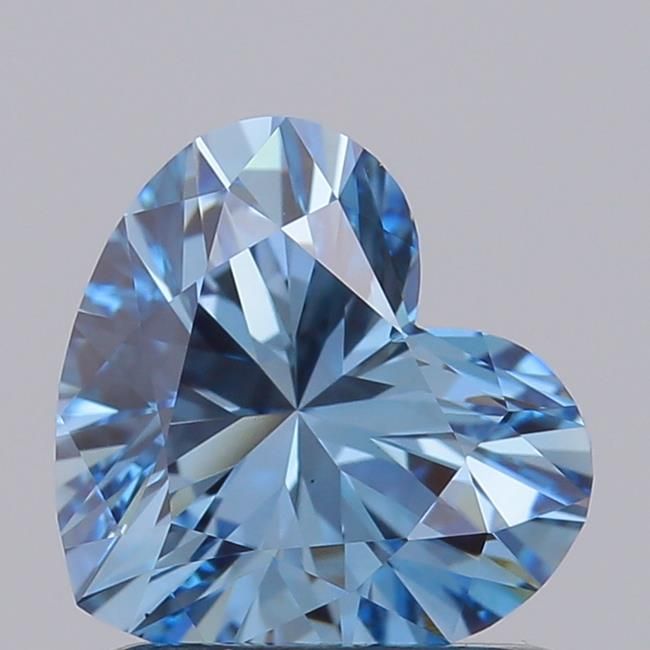 1.05 CT Fancy Vivid Blue HEART