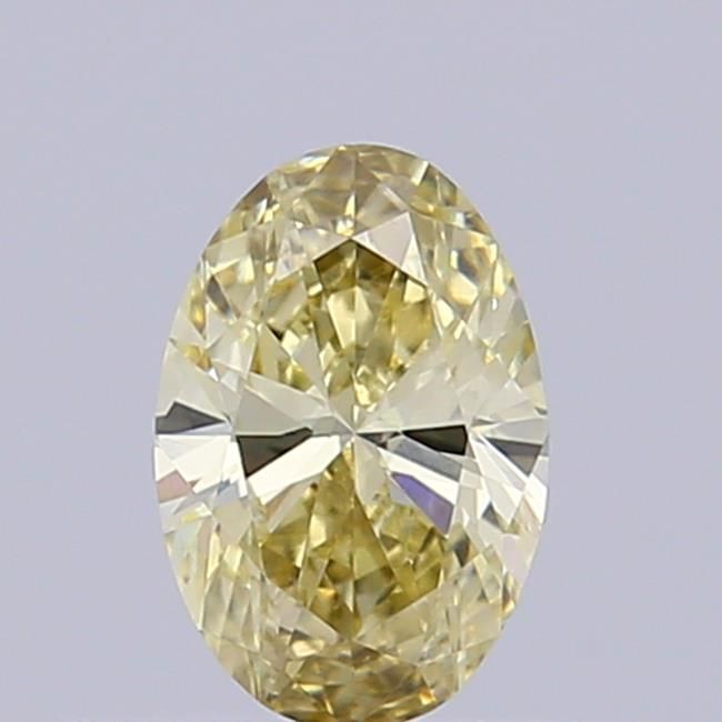 0.34 CT Fancy Light Yellow OVAL
