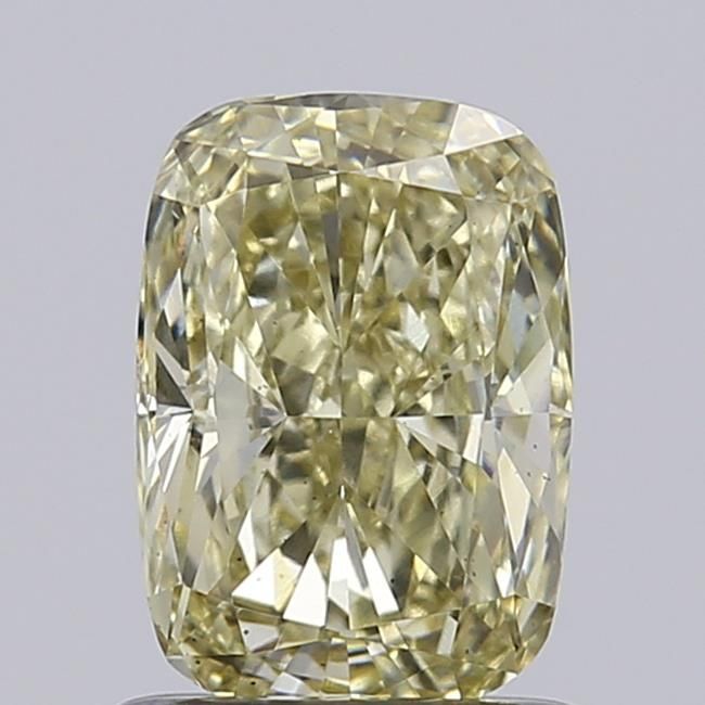 1.08 CT Fancy Light Yellow CUSHION MODIFIED