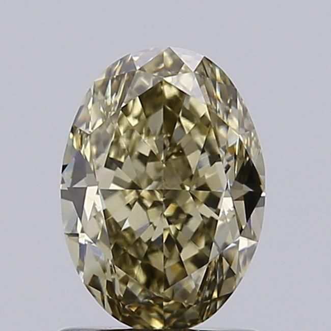 1.24 CT Fancy Light Yellow OVAL
