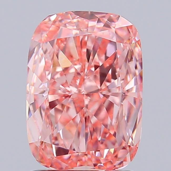 1.5 CT Fancy Vivid Pink CUSHION MODIFIED