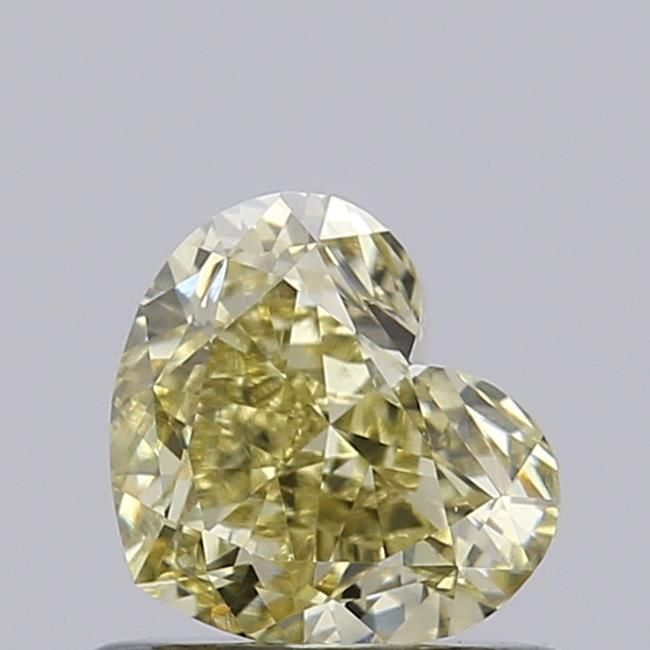 0.71 CT Fancy Light Yellow HEART