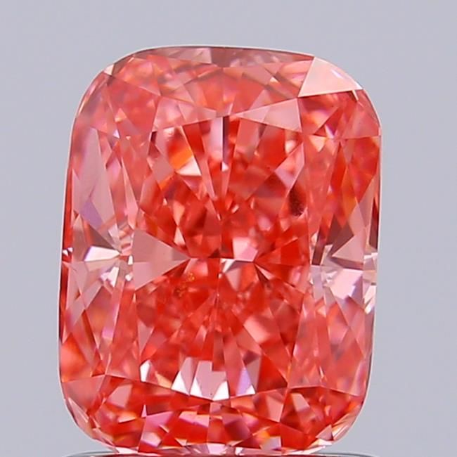 1.08 CT Fancy Vivid Pink CUSHION MODIFIED