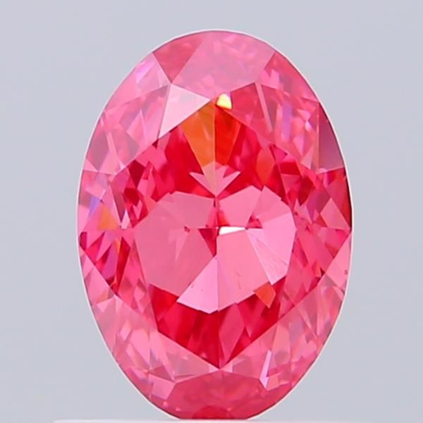 1.08 CT Fancy Vivid Pink OVAL
