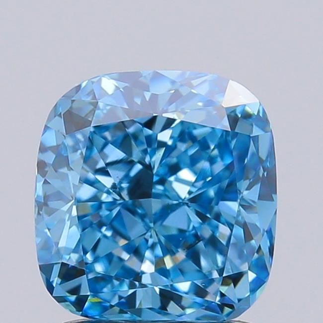 1.87 CT Fancy Vivid Blue CUSHION MODIFIED