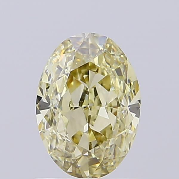 1.5 CT Fancy Light Gray Yellow OVAL