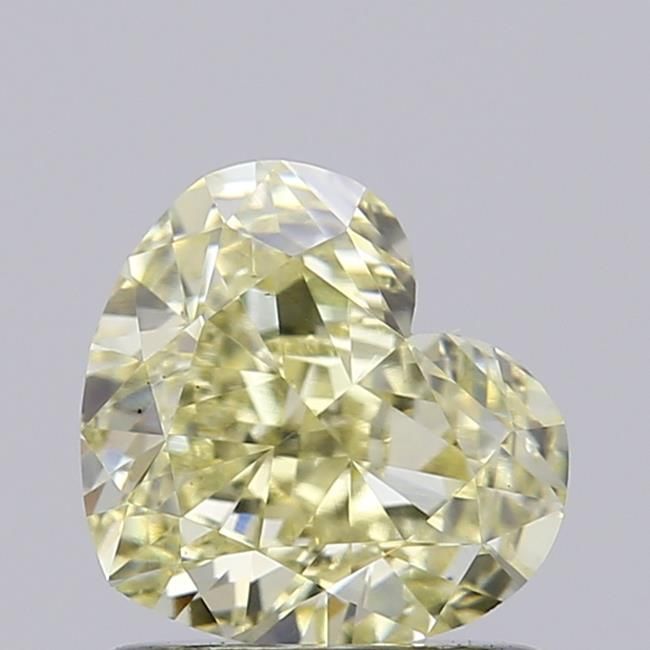 1.06 CT Fancy Light Yellow HEART